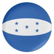 Honduras Fisheye Flag Plate