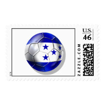 Honduras flag 5 star soccer ball futbol fans gifts stamps