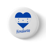 Honduras Flag Heart Pinback Button