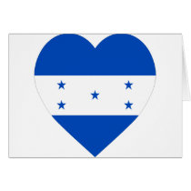 Honduras Flag Heart cards