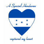 Honduras Flag Heart + Text Baby Doll T-Shirt