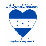 Honduras Flag Heart Custom T-Shirt
