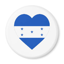 Honduras Flag Heart magnets