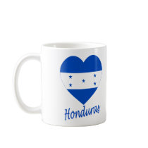 Honduras Flag Heart Coffee Mugs