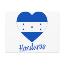 Honduras Flag Heart postcards