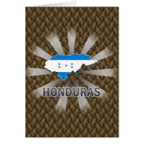 Honduras Flag Map 2.0 Card