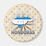 Honduras Flag Map 2.0 Fridge Magnets