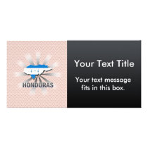 Honduras Flag Map 2.0 Photo Greeting Card