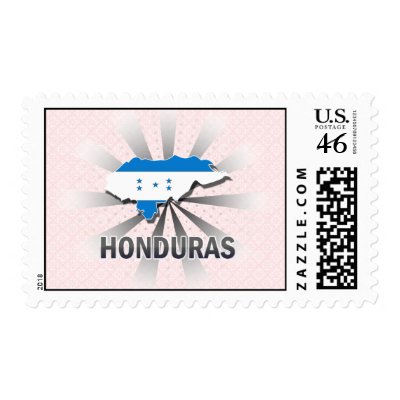 Great Honduran with urban flavor,Honduras flag and Honduras map shape with