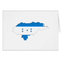 Honduras flag map cards