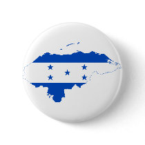 Honduras Flag Map HN Pinback Buttons