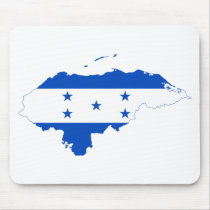 Honduras Flag Map HN Mouse Pads