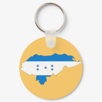 Honduras flag map keychains