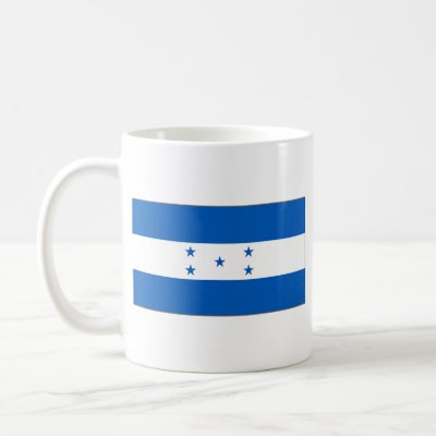 Honduras Flag ~ Map Mug by FlagAndMap. One side of this mug displays the