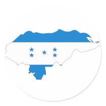 Honduras flag map stickers