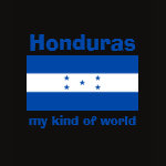 Honduras Flag Map Text Ladies Baby Doll