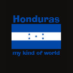 Honduras Flag + Map + Text T-Shirt