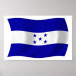 Honduras Flag Poster Print