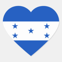 honduras heart stickers