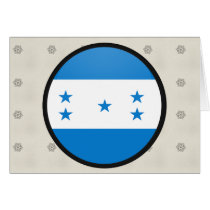 Honduras quality Flag Circle Greeting Cards