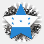 Honduras Star Round Sticker