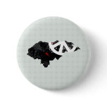 Honduras Trendy Peace Sign with Honduran map Button