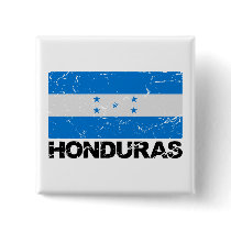 Honduras Vintage Flag Pinback Button