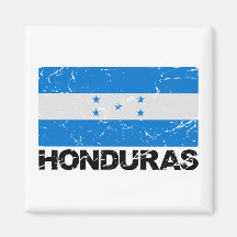 Honduras Vintage Flag Fridge Magnet