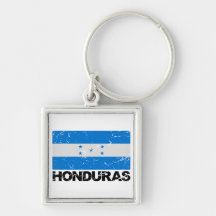 Honduras Vintage Flag Keychains