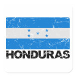 Honduras Vintage Flag Square Sticker