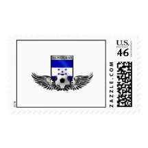 Honduras winged Honduran soccer futbol badge Stamp