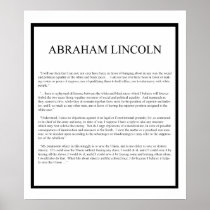 Honest Abe Posters
