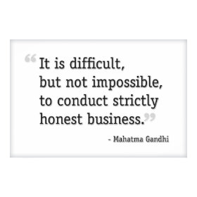 Honest Business, - Gandhi print
