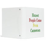 Honest People Come From Cameroon 3 Ring Binders