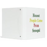 Honest People Come From Senegal Vinyl Binders