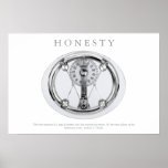 HONESTY Motivational Scale Poster AC Clarke Quote posters