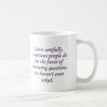 Honesty: when someone answers a question mugs