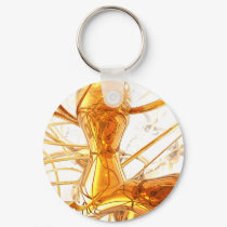 Honey Abstract Keychain