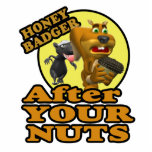honey badger after your nuts acrylic cut out