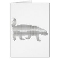 honey badger ascii greeting card