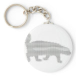 honey badger ascii key chain