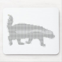 honey badger ascii mousepad