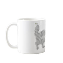 honey badger ascii coffee mug