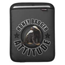 Honey Badger ATTITUDE - Round Design Sleeves For iPads