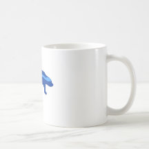 honey badger blue coffee mug