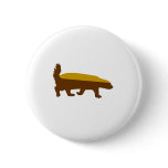 honey badger pinback button