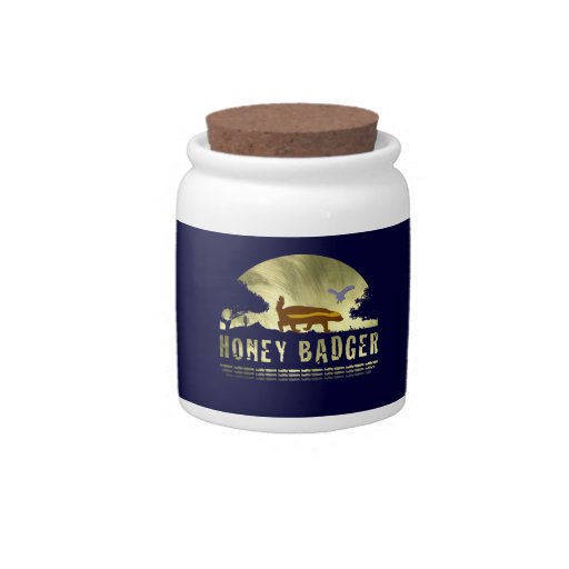 honey badger candy jar