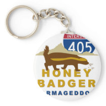 honey badger carmageddon keychain