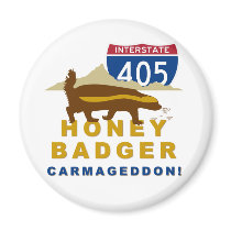 honey badger carmageddon fridge magnets