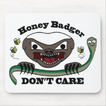 Honey Badger Cartoon Mousepad